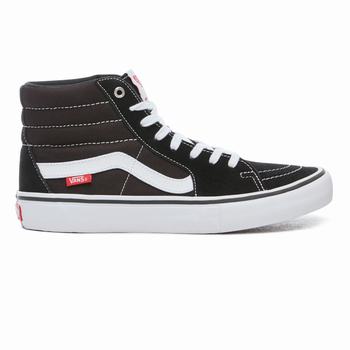 Vans Sk8-Hi Pro - Miesten Korkeavartiset tennarit - Mustat/Valkoinen